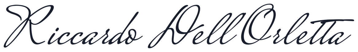 Firma di Riccardo Dell'Orletta